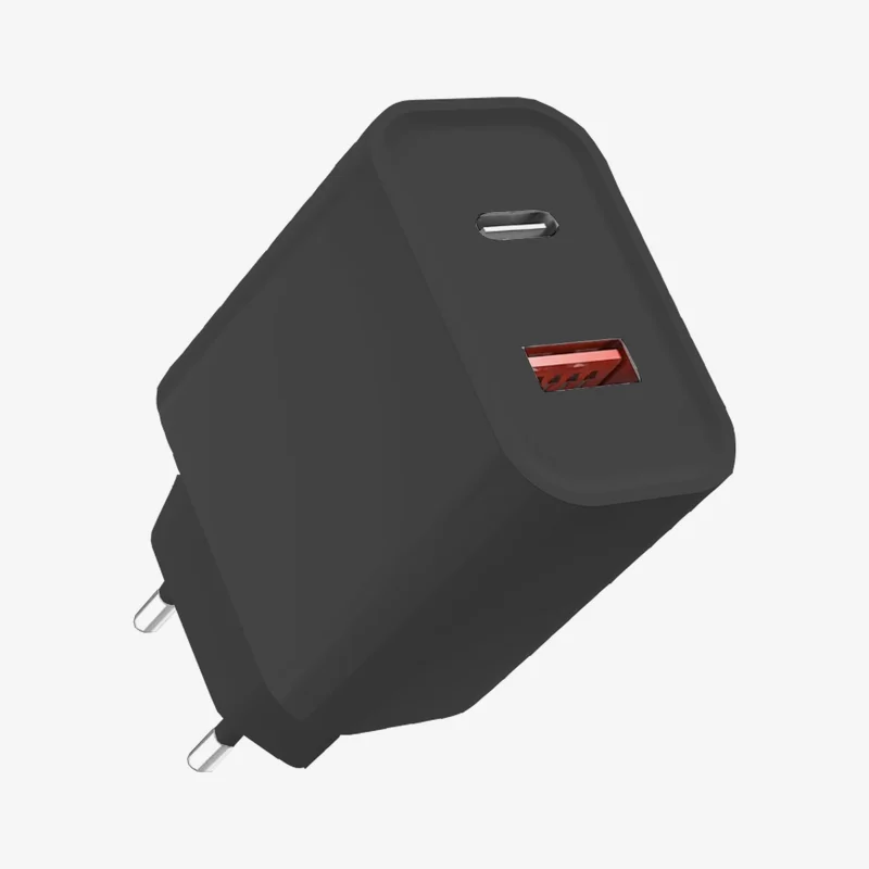 GRAB N GO 20W thuislader USB + USB-C Zwart