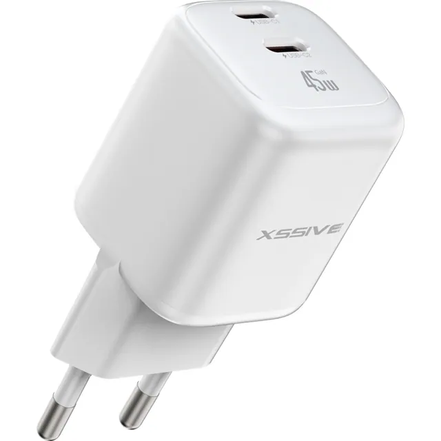 Xssive 45W GaN-lader met 2x USB-C